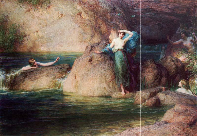 Herbert James Draper Halcyone oil painting image